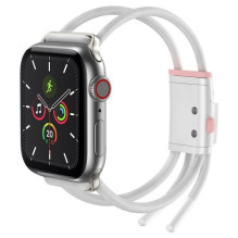 Apyrankė Baseus &quot;Lets go&quot; skirta Apple Watch Series 42 / 44mm balta / rožinė