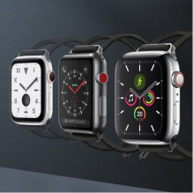 Apyrankė Baseus &quot;Lets go&quot; skirta Apple Watch Series 42 / 44mm balta / rožinė