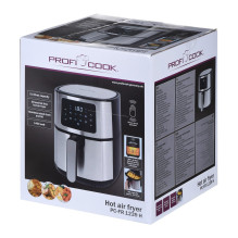 ProfiCook PC-FR 1239 H Single 5.5 L Stand-alone Hot air fryer Black, Stainless steel
