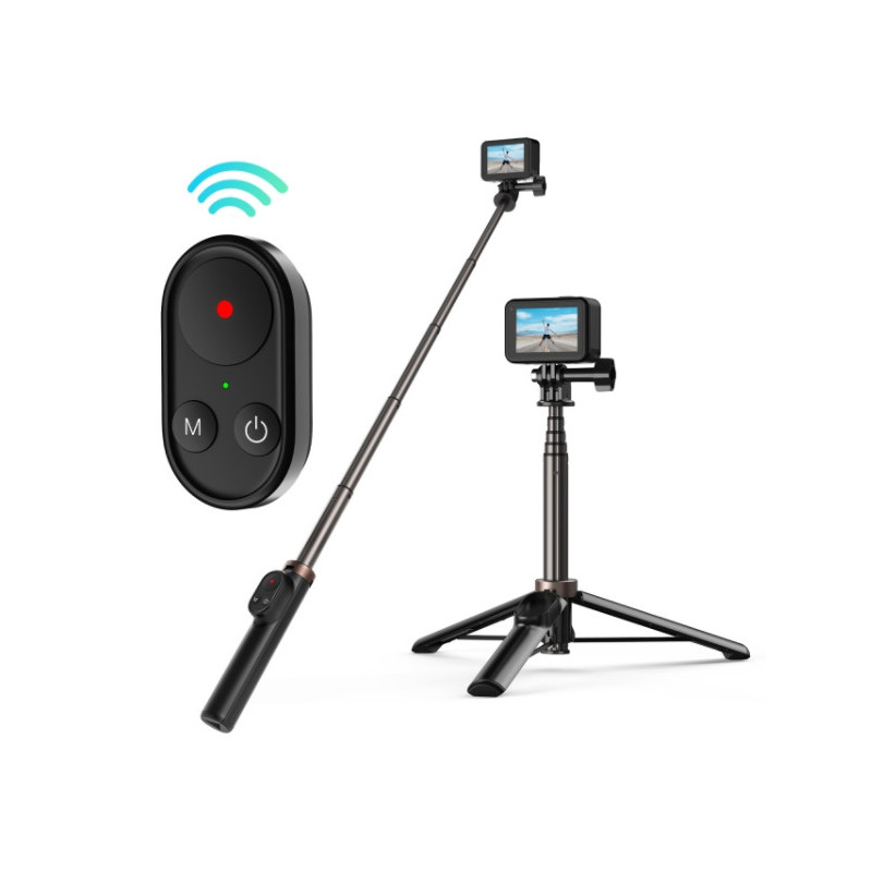 „Selfie Stick Telesin“ išmaniesiems telefonams ir sporto kameroms su BT nuotolinio valdymo pulteliu (TE-RCSS-001)