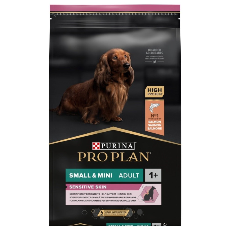 Purina PRO PLAN Small &amp; Mini Adult Jautriai odai 7 kg Lašiša