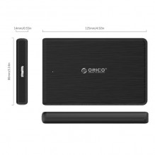 Orico Hard Drive Enclosure SSD 2,5' + cable USB 3.0 Micro B
