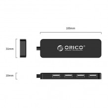 Orico Adapter Hub, USB to 4xUSB (black)