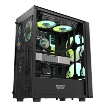 Darkflash DK360 Computer case + 4 ARGB fans (black)