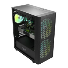 Darkflash DK360 Computer case + 4 ARGB fans (black)