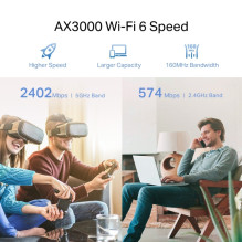 TP-LINK AX3000 Mesh WiFi 6 Extender RE705X