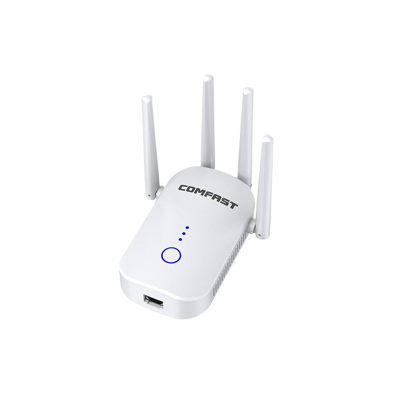 WiFi repeater, 1200Mbps, 2.4/ 5GHz, 4 antennas, wall mounted