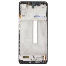 Ekranas Samsung M536 M53 5G su lietimui jautriu stikliuku ir rėmeliu Black originalus (service pack)