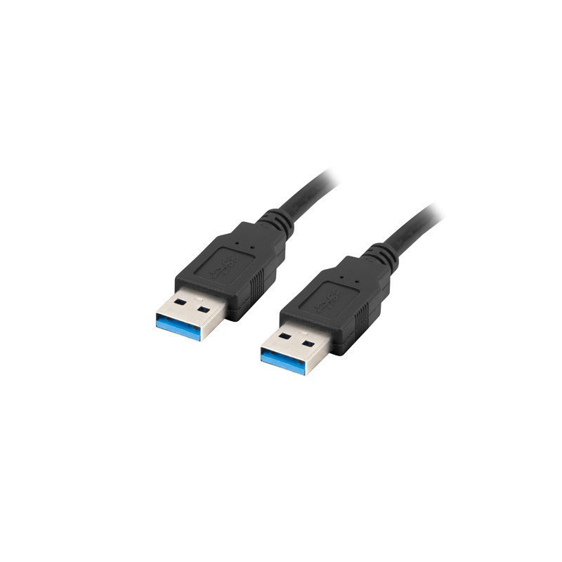 Lanberg CA-USBA-30CU-0018-BK USB cable 1.8m 3.0 USB A Black