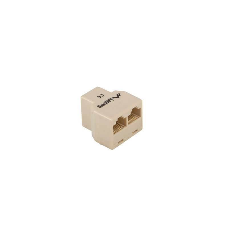 Lanberg AD-RJ45-2RJ45-OU network splitter Beige