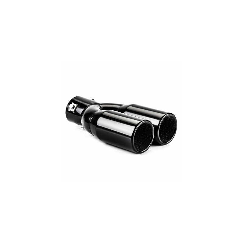 Exhaust muffler tip stainless steel mt 004b black amio-02194