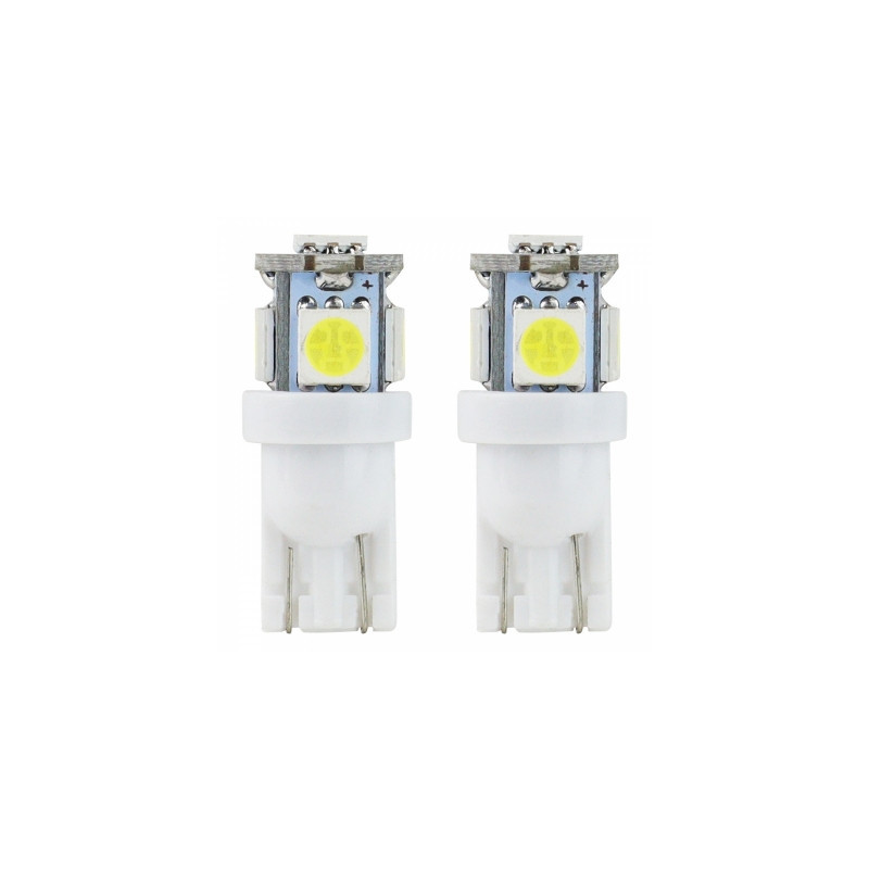 led bulbs standard t10 w5w 5xsmd 5050 12v amio-01284
