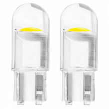 led bulbs standard t10 w5w cob hpc 12v clear white amio-02645