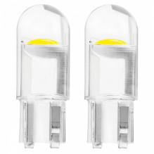 żarówki led standard t10 w5w cob hpc 12v clear white amio-02645