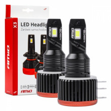 LED automobilių lemputės x3 serijos h15 6500k canbus amio-03309
