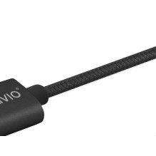 Savio CL-128 USB cable USB 2.0 1 m USB A USB C / Micro-USB A Black