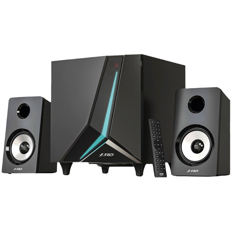 F&D F670X 2.1 Multimedia Speakers, 70W RMS, Full range speaker: 2x3.5"+ 6.5" Subwoofer, BT 5.3/ AUX/ USB/ Coaxial/ LED D