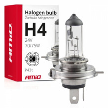 halogeninė lemputė h4 24v 70/ 75w UV filtras (e4) amio-01267