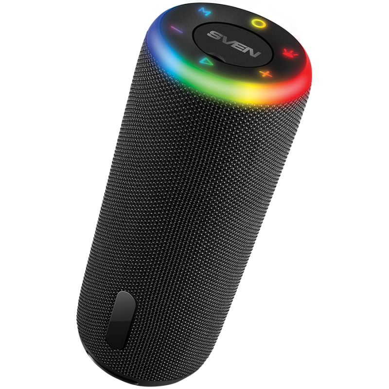 Speaker 2.0 portable SVEN PS-150, black, power output 10W (2x5W) (RMS), TWS, Bluetooth, FM, USB, lithium battery 1800mA*