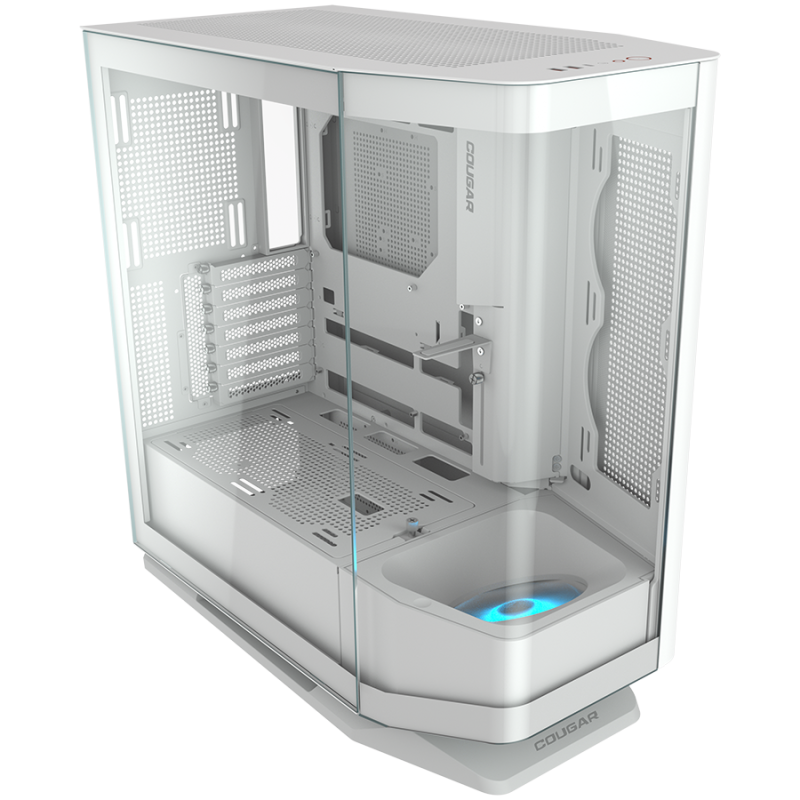 COUGAR | FV270 White | PC Case | Mid tower / Tempered, Curved Glass Perimeter / Quick Detachable Air Filters / Up to 9 F