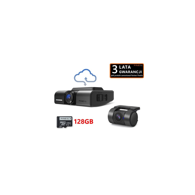 finevu gx1000 cloud video recorder, 128gb, 2xqhd wifi, gps, hdr, speed cameras, parking mode
