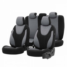 Set of car seat covers otom ruby ​​1202 gray/ black 3-zip