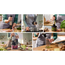 Bosch Serie 6 MSM6M610 blender Immersion blender 1000 W Black, Stainless steel