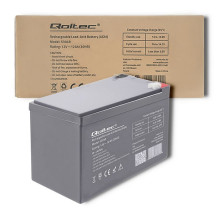 Qoltec 53049 AGM battery , 12V , 12Ah