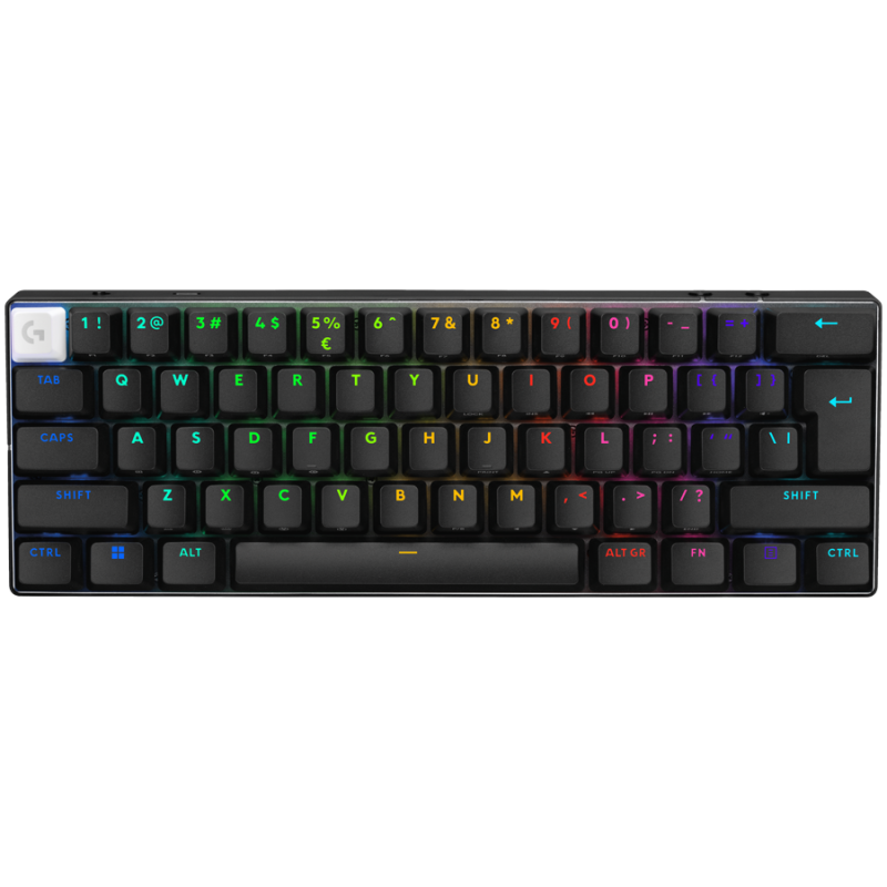 LOGITECH G PRO X 60 LIGHTSPEED Wireless Gaming Keyboard (Tactile) - BLACK - US INT'L - 2.4GHZ/ BT - EMEA28-935 - TACTILE
