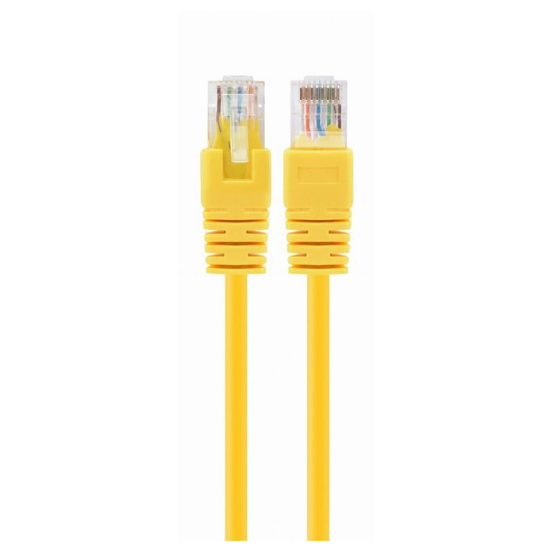 PATCH CABLE CAT5E UTP 0.25M / YELLOW PP12-0.25M / Y GEMBIRD