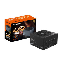 Power Supply, GIGABYTE, 750 Watts, Efficiency 80 PLUS GOLD, PFC Active, MTBF 100000 hours, GP-UD750GMPG5