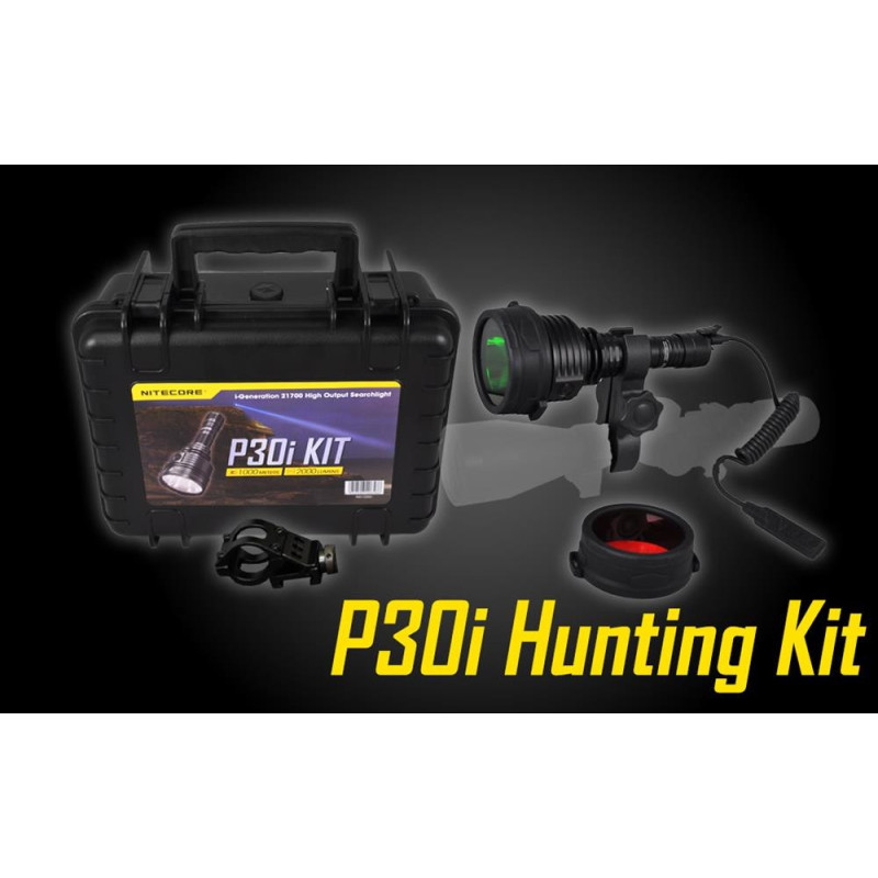 FLASHLIGHT HUNTING 2000 LUMENS / P30I HUNTING KIT NITECORE