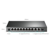 Jungiklis, TP-LINK, TL-SG1210MPE, darbalaukis / pjedestalis, 9x10Base-T / 100Base-TX / 1000Base-T, 1x10 / 100 / 1000BASE