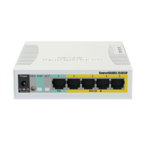 Jungiklis, MIKROTIK, CSS106-1G-4P-1S, 5x10Base-T / 100Base-TX / 1000Base-T, 1xSFP, CSS106-1G-4P-1S