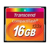 MEMORY COMPACT FLASH 16GB / 133X TS16GCF133 TRANSCEND