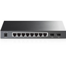 Switch, TP-LINK, Omada, TL-SG2008, Type L2, Desktop / pedestal, 8x10Base-T / 100Base-TX / 1000Base-T, 2xSFP, PoE ports 8