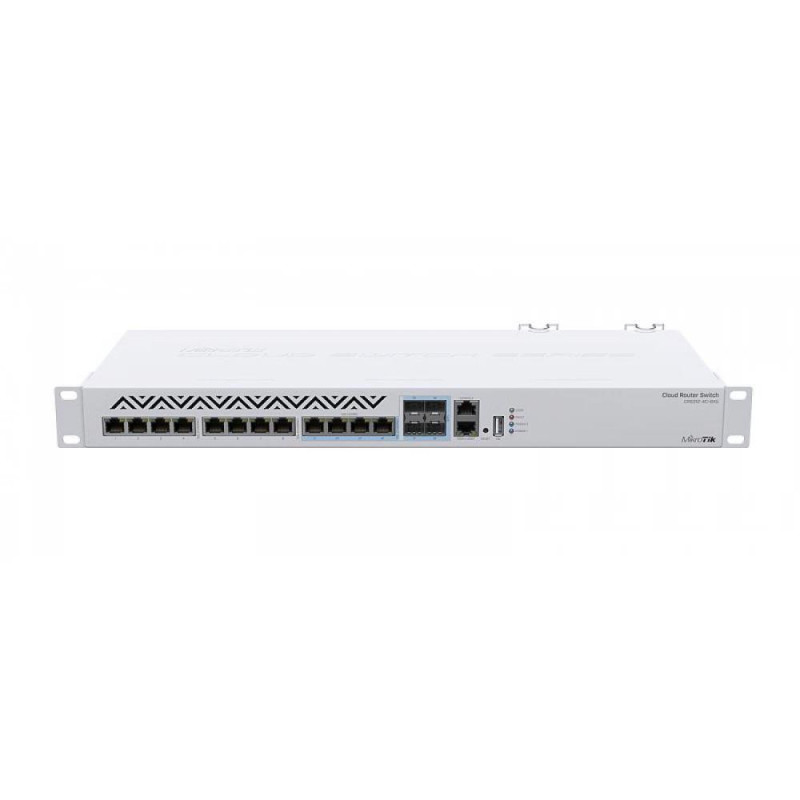 Switch, MIKROTIK, Type L3, Rack 1U, 8x10Base-T / 100Base-TX, 4xSFP, 1xRJ45, CRS312-4C+8XG-RM