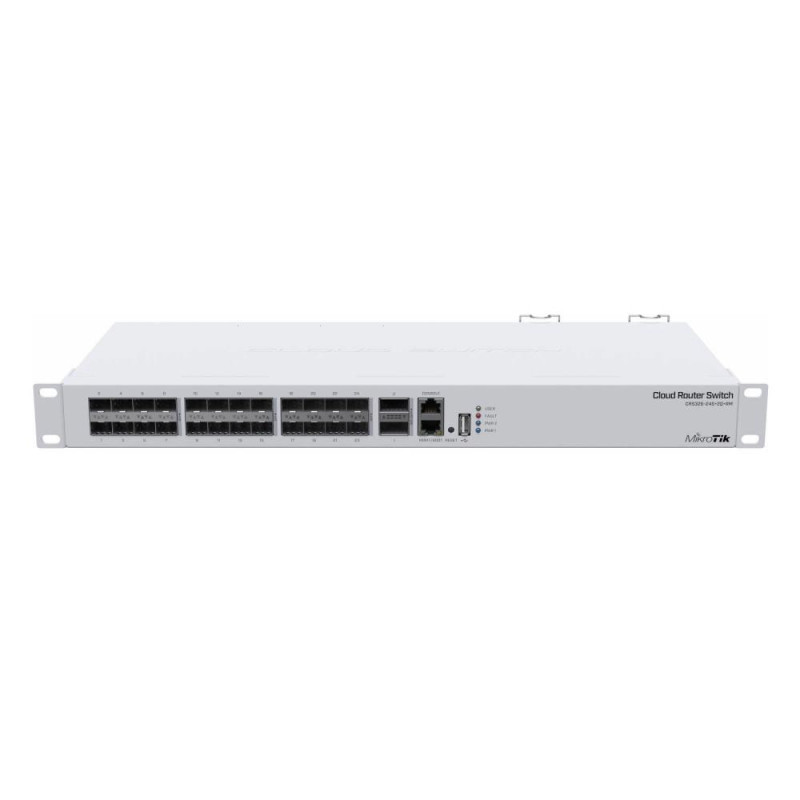 Switch, MIKROTIK, Rack, 1x10Base-T / 100Base-TX, 24xSFP+, 2xQSFP+, 1xRJ45, CRS326-24S+2Q+RM