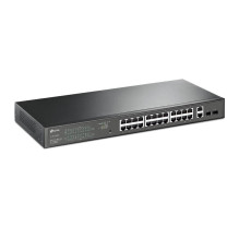 Jungiklis, TP-LINK, TL-SG1428PE, darbalaukis / stovas, 28x10Base-T / 100Base-TX / 1000Base-T, PoE+ prievadai 24, 250 vat