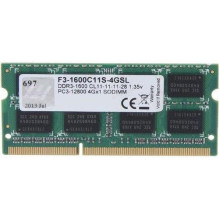 NB ATMINTIS 4GB PC12800 DDR3 / SO F3-1600C11S-4GSL G.SKILL