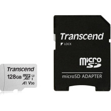 MEMORY MICRO SDXC 128GB W / ADAP / C10 TS128GUSD300S-A TRANSCEND