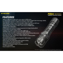 TIKSLIŲJŲ SERIJŲ BLIKŠČIŲ / 4000 LUMENS P20IX NITECORE