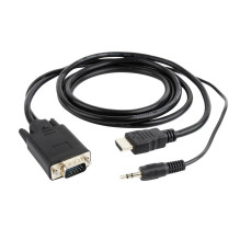 KABELAS HDMI-VGA +3.5MM /...