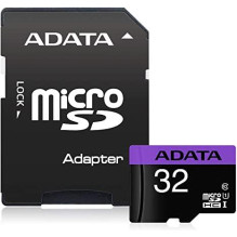 MEMORY MICRO SDHC 32GB W / ADAP. / AUSDH32GUICL10-RA1 ADATA