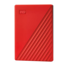 External HDD, WESTERN DIGITAL, My Passport, 2TB, USB 2.0, USB 3.0, USB 3.2, Colour Red, WDBYVG0020BRD-WESN