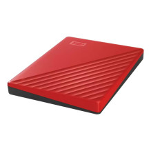 External HDD, WESTERN DIGITAL, My Passport, 2TB, USB 2.0, USB 3.0, USB 3.2, Colour Red, WDBYVG0020BRD-WESN