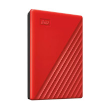 External HDD, WESTERN DIGITAL, My Passport, 2TB, USB 2.0, USB 3.0, USB 3.2, Colour Red, WDBYVG0020BRD-WESN