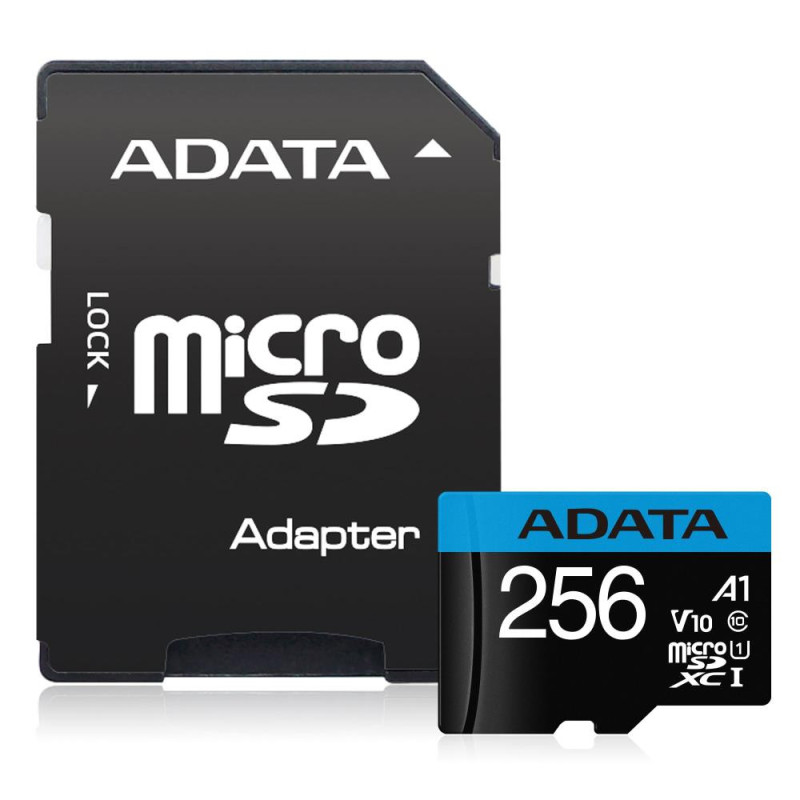 MEMORY MICRO SDXC 256GB W / AD. / AUSDX256GUICL10A1-RA1 ADATA