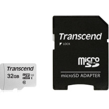 MEMORY MICRO SDHC 32GB W / ADAPT / C10 TS32GUSD300S-A TRANSCEND