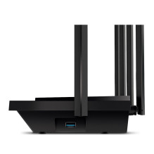 Wireless Router, TP-LINK, 5400 Mbps, Wi-Fi 6, USB 3.0, 1 WAN, 4x10 / 100 / 1000M, Number of antennas 6, ARCHERAX73